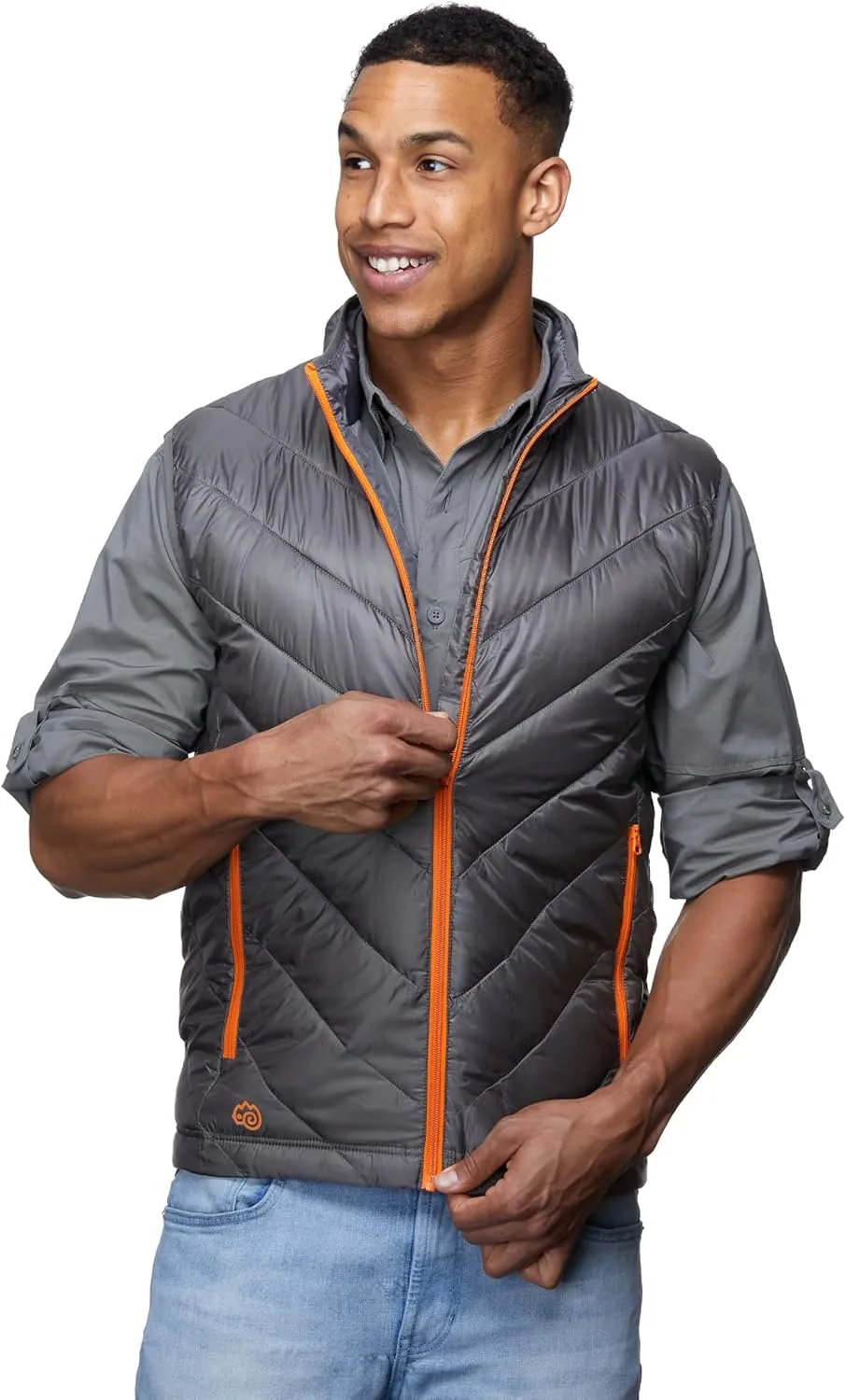 Mens Windproof Lightweight Quilted Vest for Hiking and Outdoors