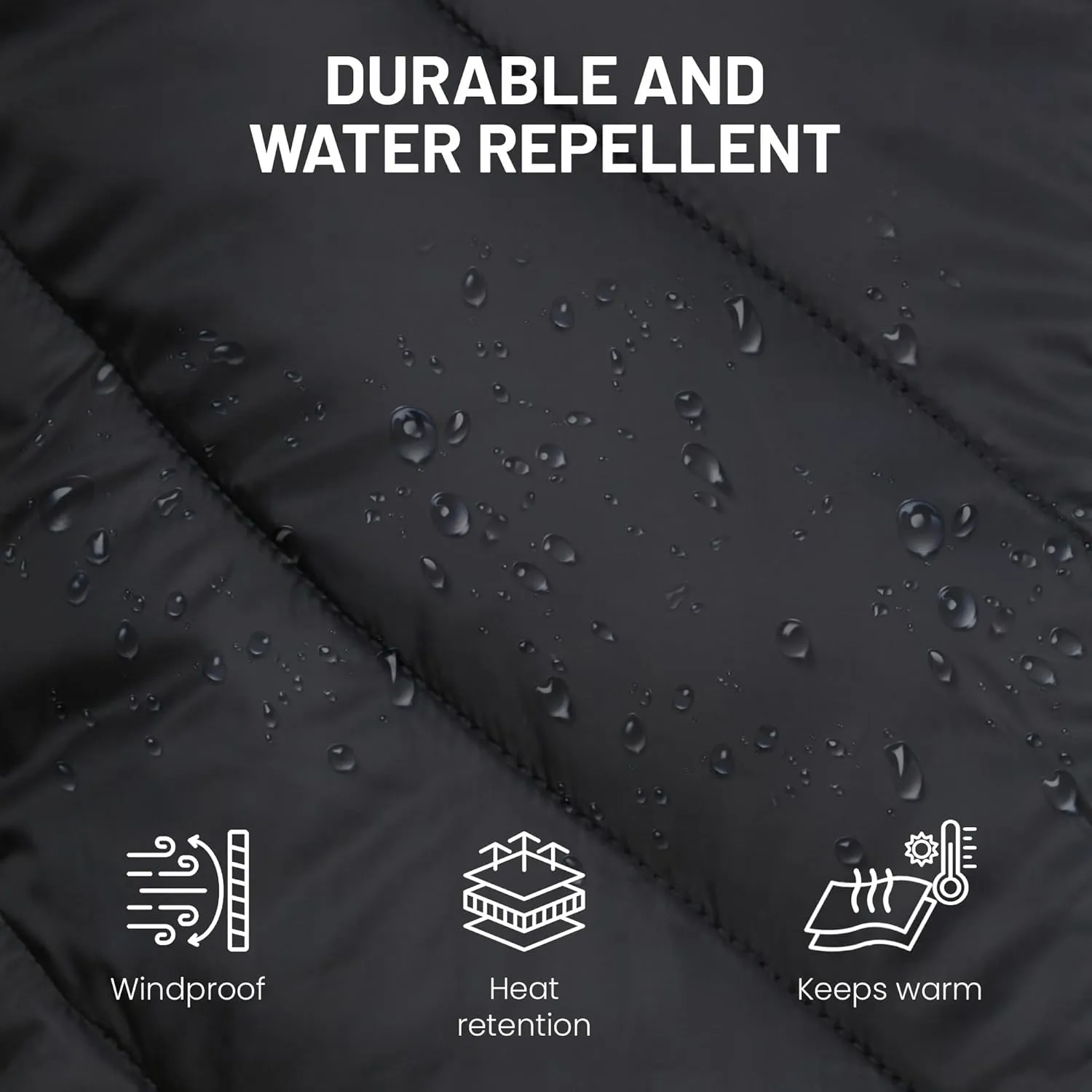 Mens Windproof Lightweight Quilted Vest for Hiking and Outdoors