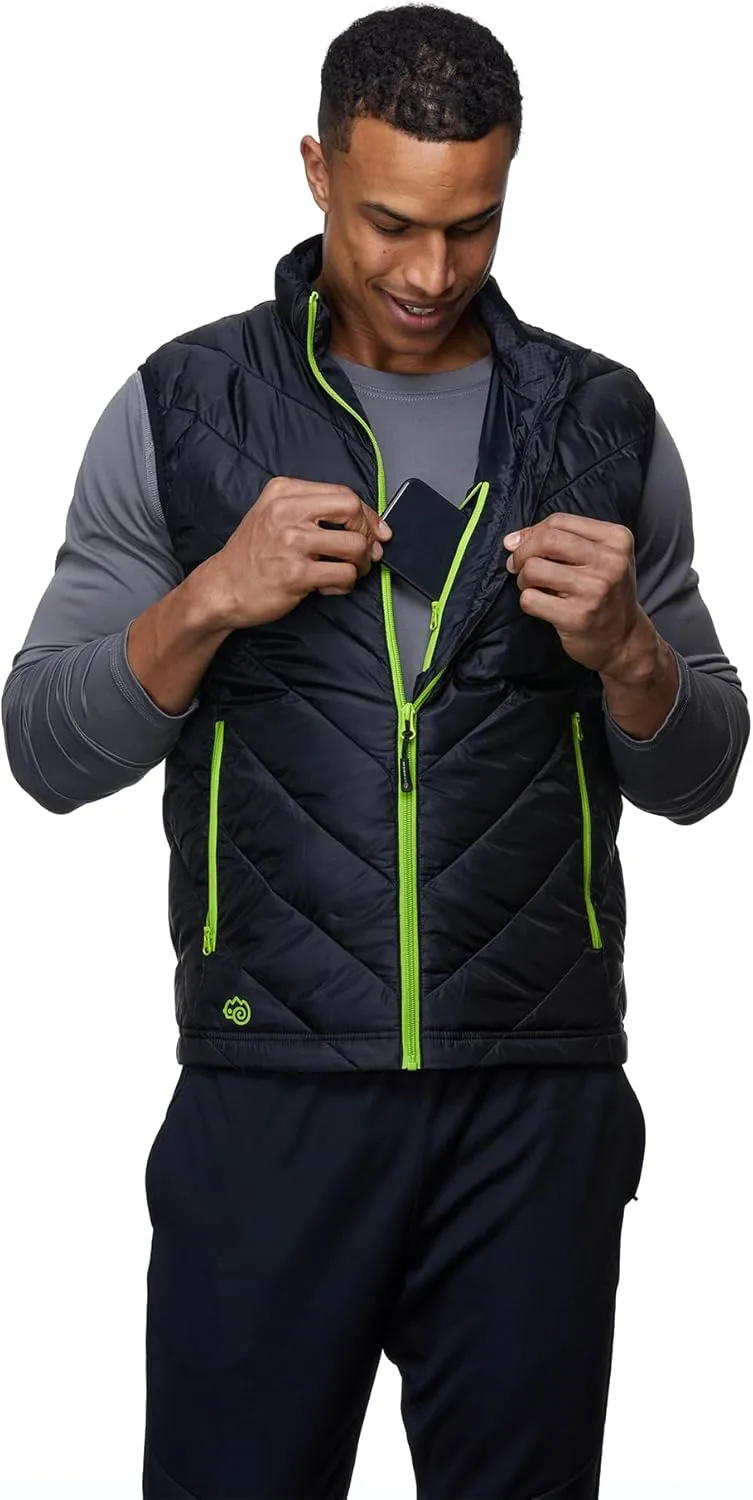 Mens Windproof Lightweight Quilted Vest for Hiking and Outdoors