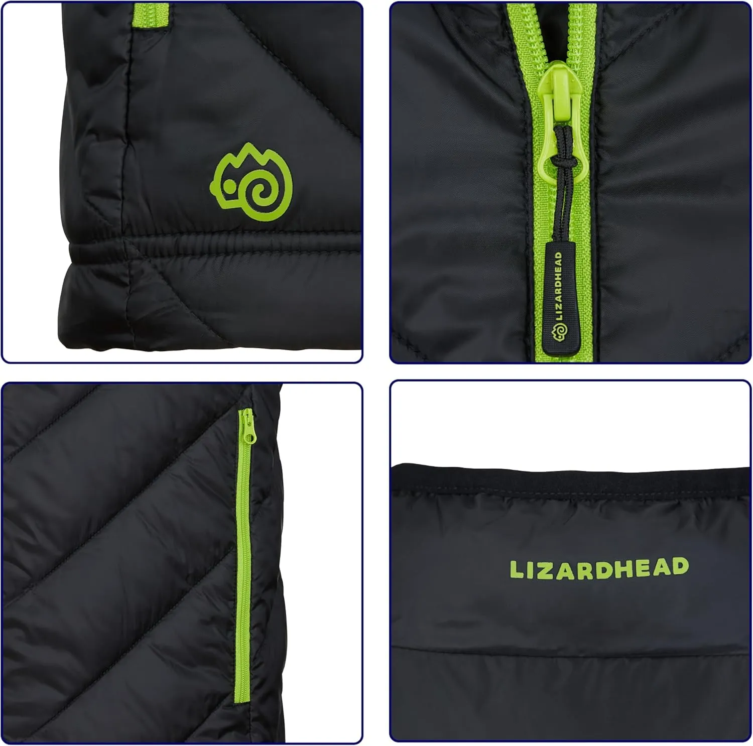 Mens Windproof Lightweight Quilted Vest for Hiking and Outdoors