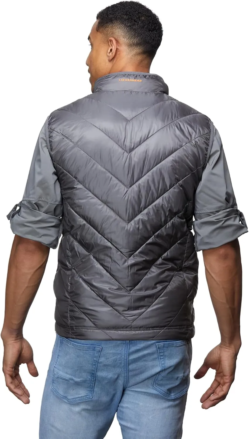 Mens Windproof Lightweight Quilted Vest for Hiking and Outdoors
