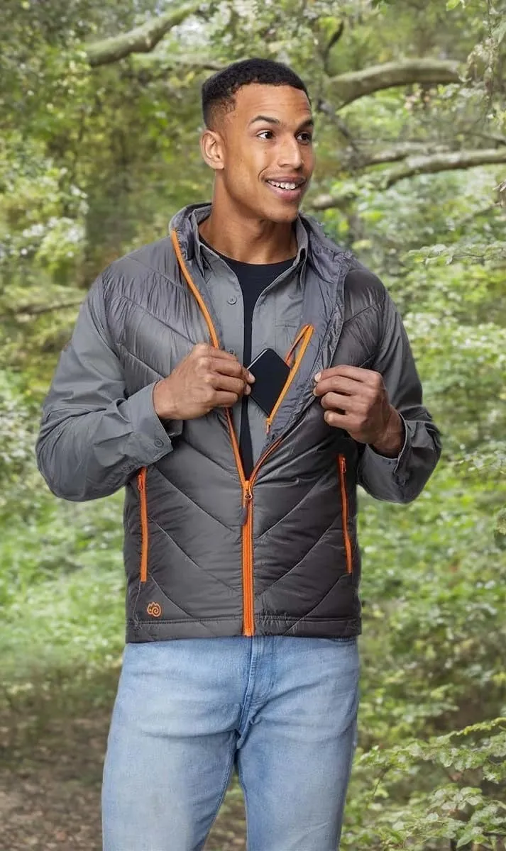 Mens Windproof Lightweight Quilted Vest for Hiking and Outdoors