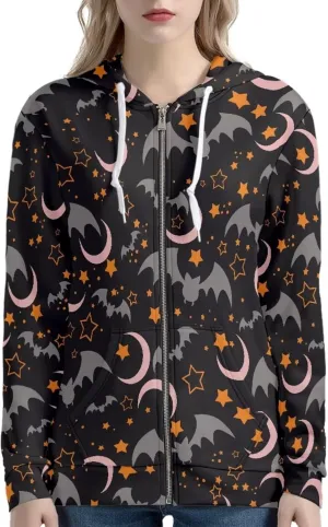 Modysero Womens Trendy Zip Up Hoodie Soft Daily Oversized Hoodies for Women Hooded Sweatshirt Jacket with Pockets