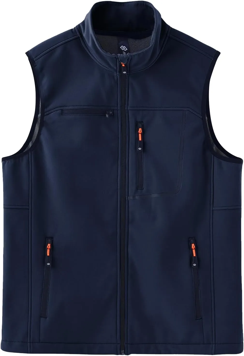 MoFiz Men's Vest Outerwear,Vest for men,Full Zip Fleece Lined Light Softshell Windproof Sleeveless Jacket for Hiking Golf