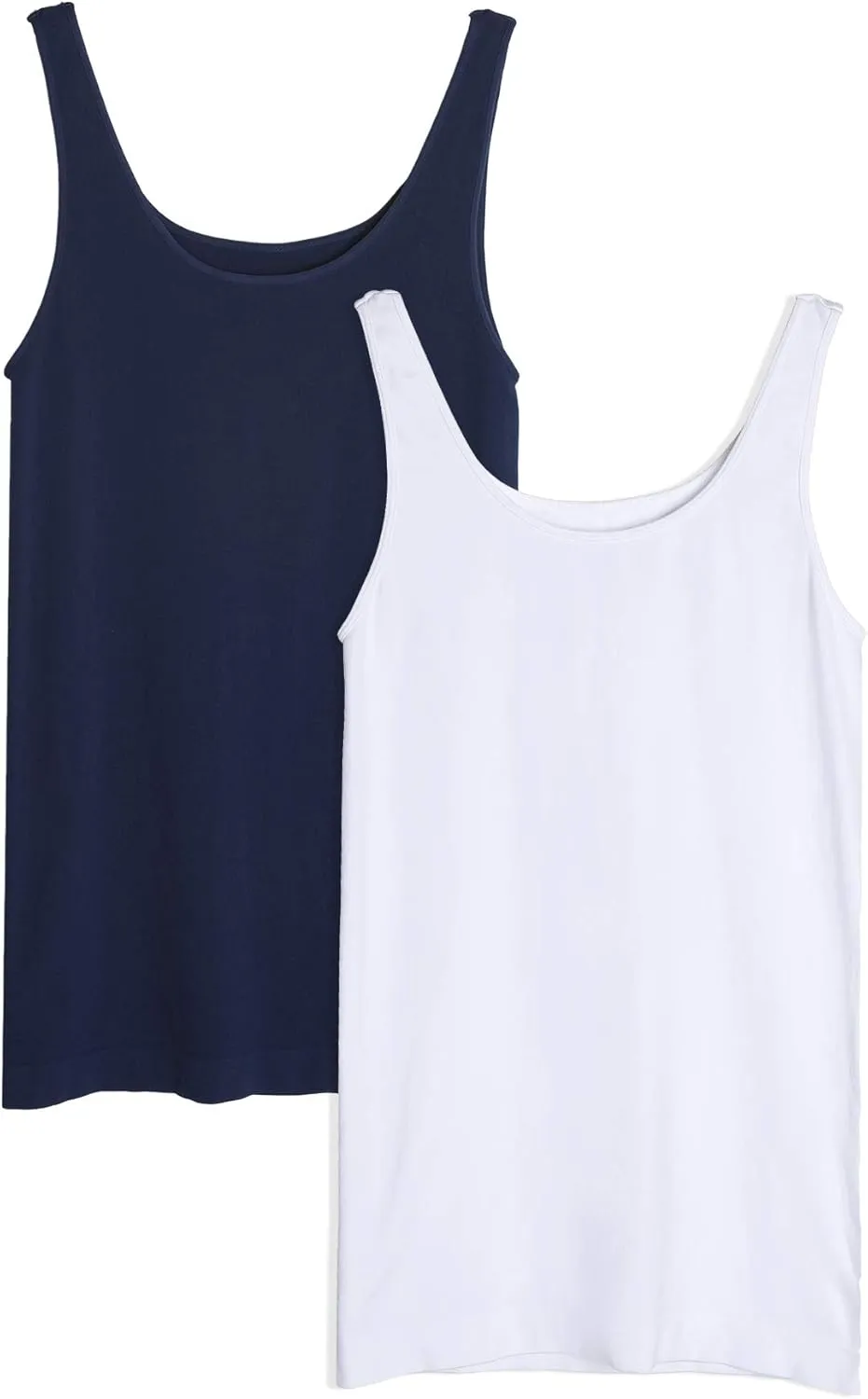 NIKIBIKI Women Seamless Wide Strap Basic Tank Top, Made in U.S.A, One Size