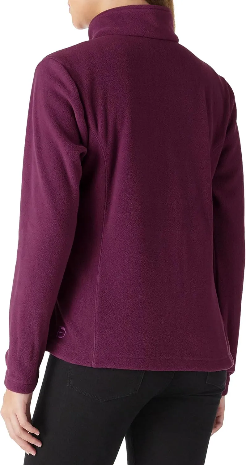 Outdoor Ventures Women's Lightweight Warm Zip Up Long-Sleeve Soft Polar Fleece Jacket for Fall Winter