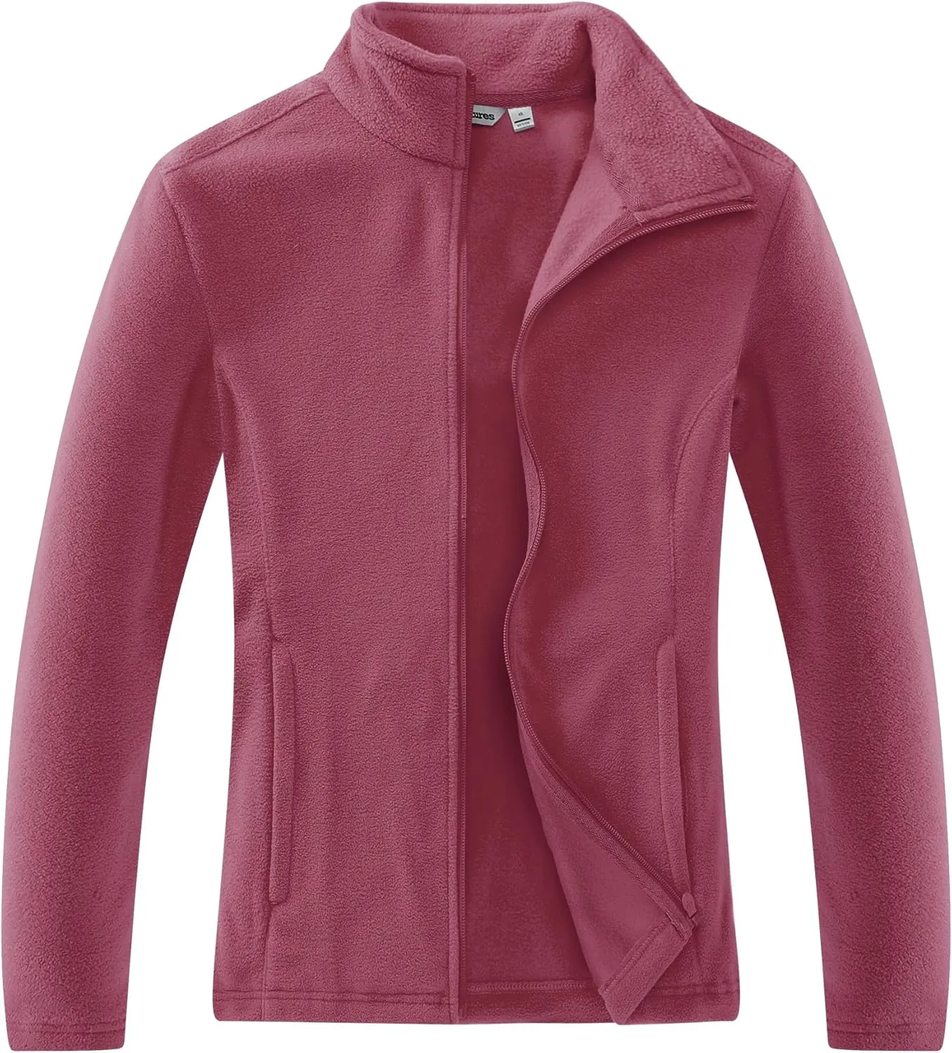 Outdoor Ventures Women's Lightweight Warm Zip Up Long-Sleeve Soft Polar Fleece Jacket for Fall Winter