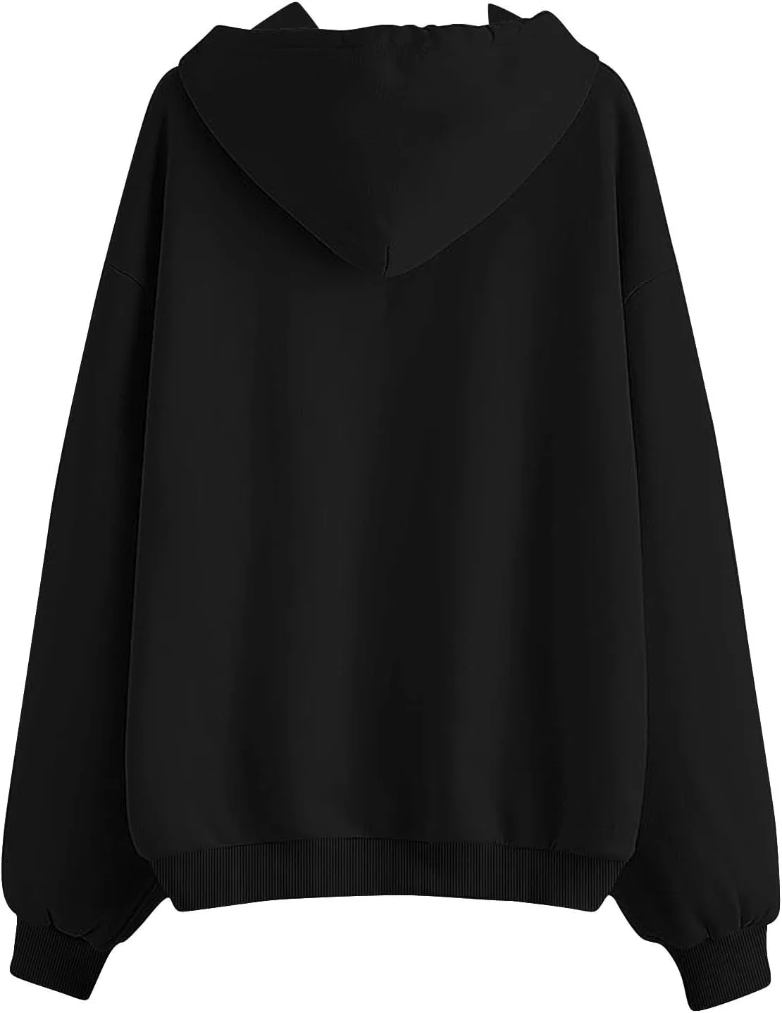 Oversized Sweatshirt For Women Long Sleeve Fashion Graphic Design Hoodies Casual Zip Up Fleece Sweatshirts