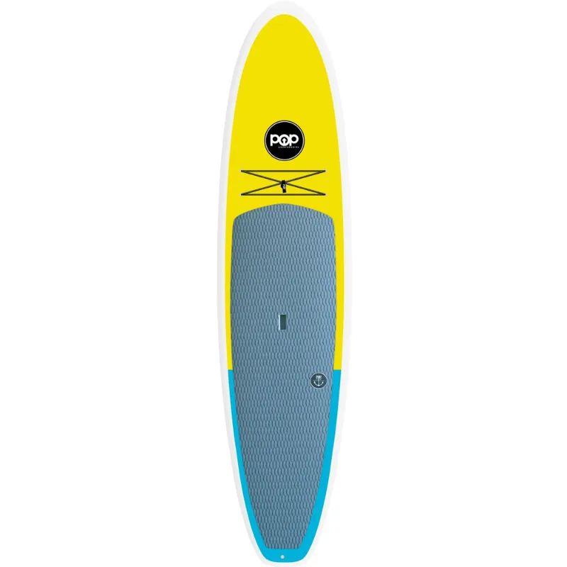 POP Board Co 11’6" Amigo Stand Up Paddle Board SUP - Yellow/Blue