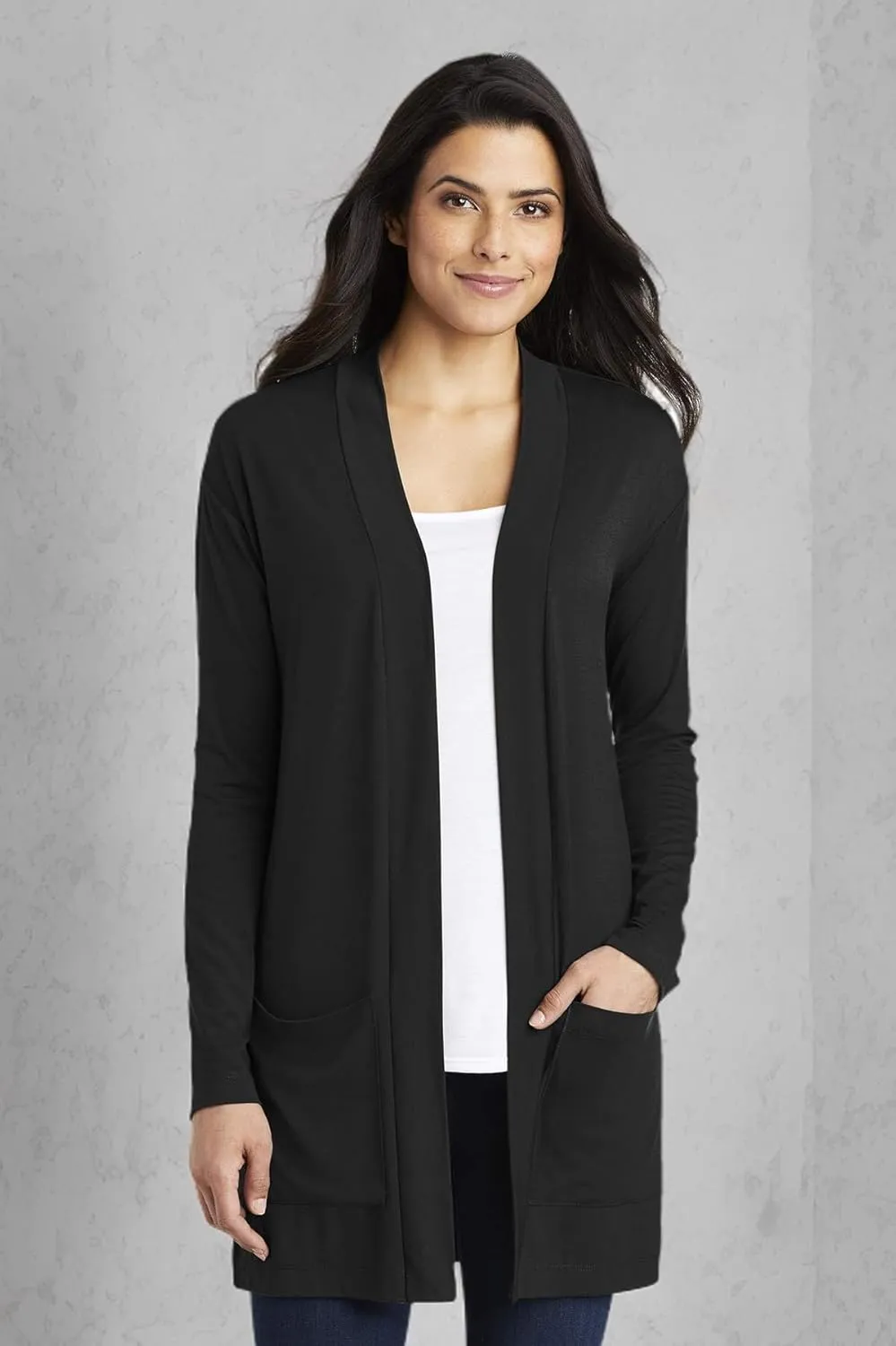 Port Authority Ladies Concept Long Pocket Cardigan