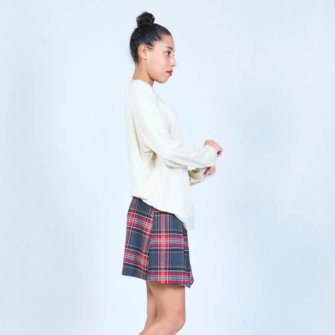 Relaxed pullover top with side slits wholesale