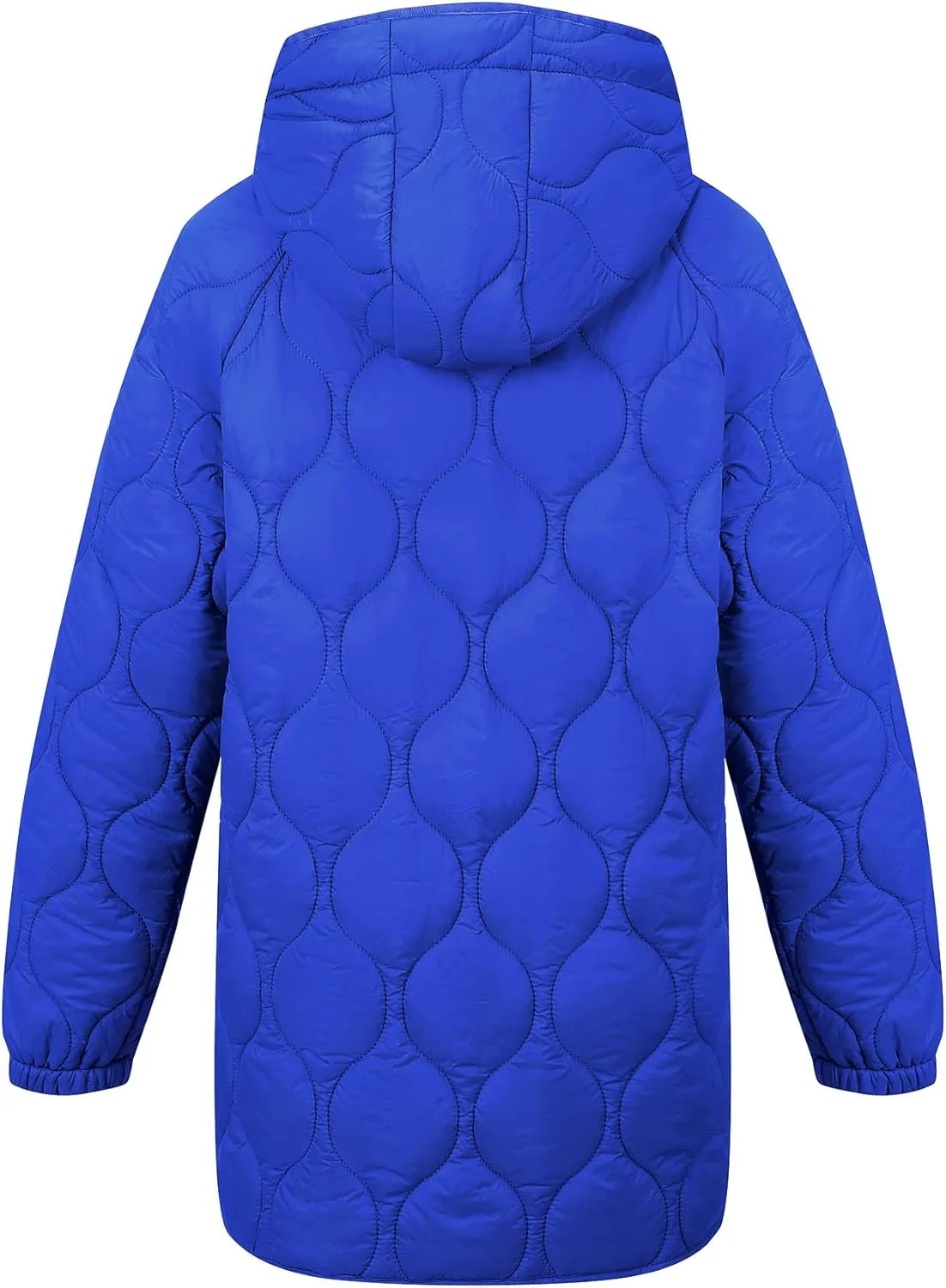 RISISSIDA Women Quilted Jacket Hooded Spring Fall Fashion, Loose lightweight Packable Transitional Puffer Coat