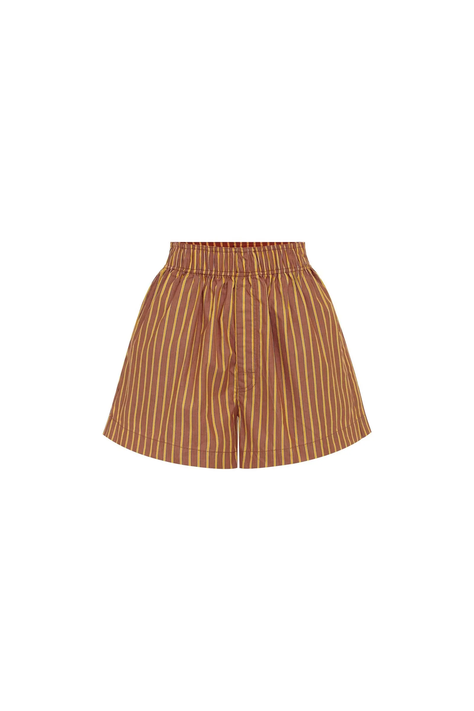 Rocco Stripe Boxer Short - Tan Stripe