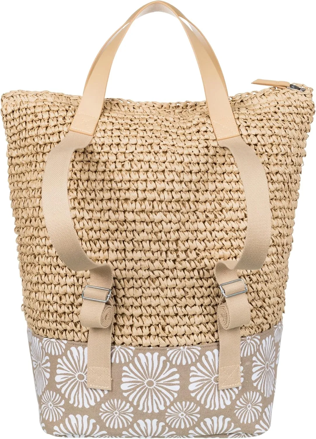 Roxy Women's Beach Tote Bag | Travel | Vacation | Straw | Lightweight | Breathable