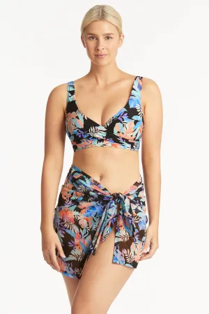 Sea Level Botanica Short Mesh Wrap