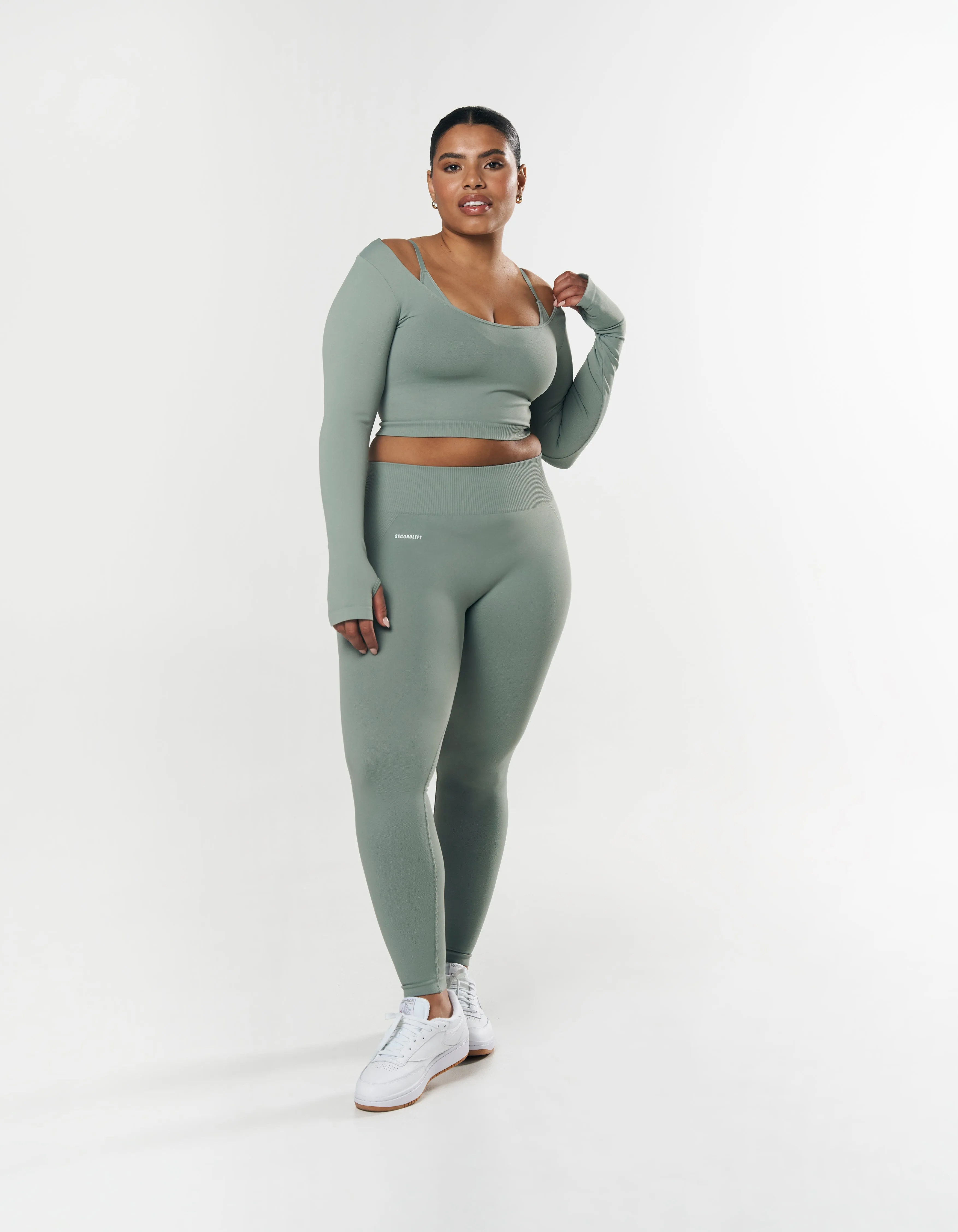 Seamless Full Length Tights - Blue