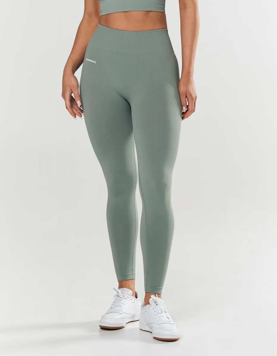 Seamless Full Length Tights - Blue