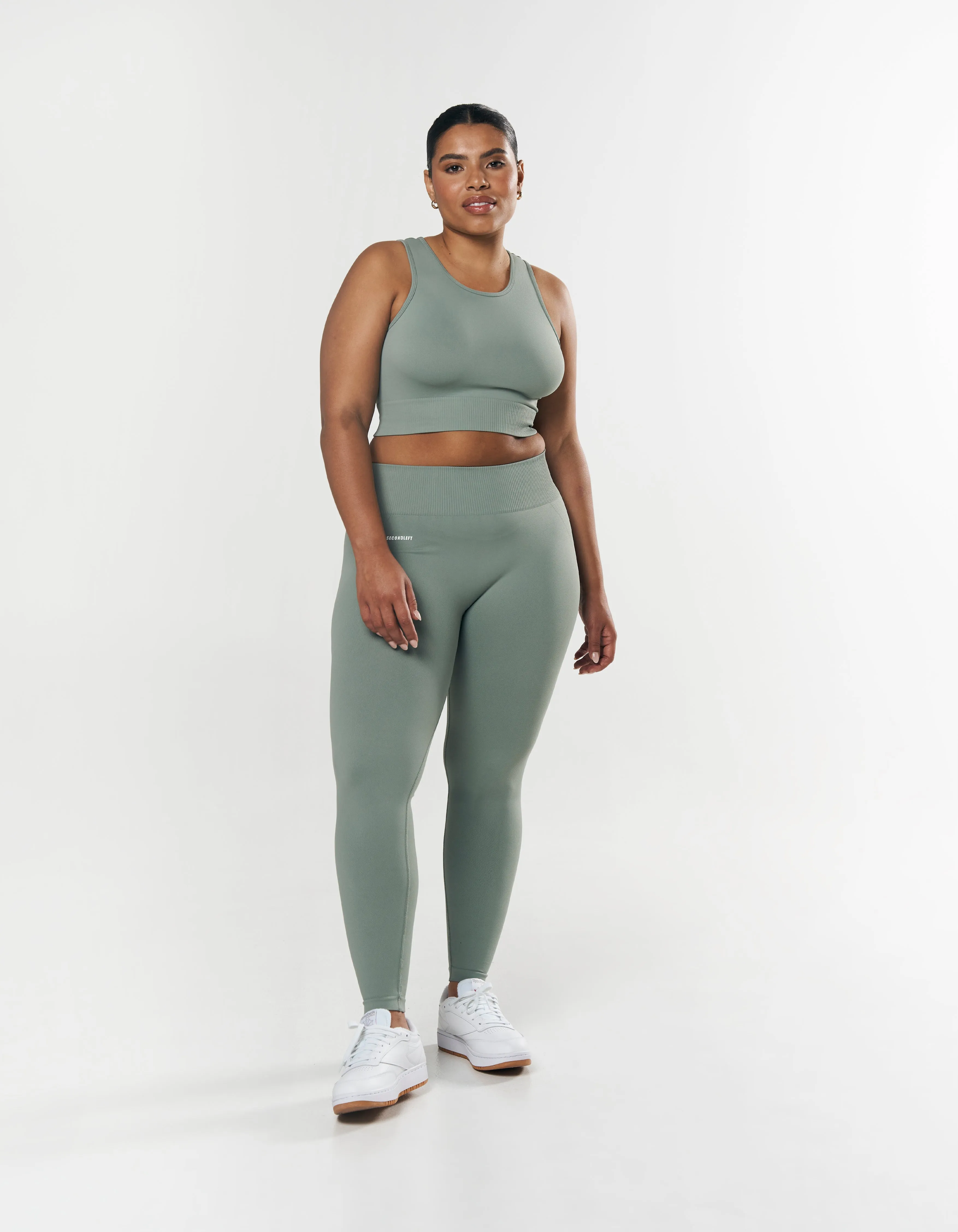 Seamless Full Length Tights - Blue