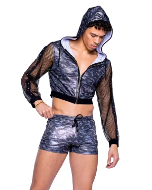 Sexy Men's Shimmer Camouflauge Shorts