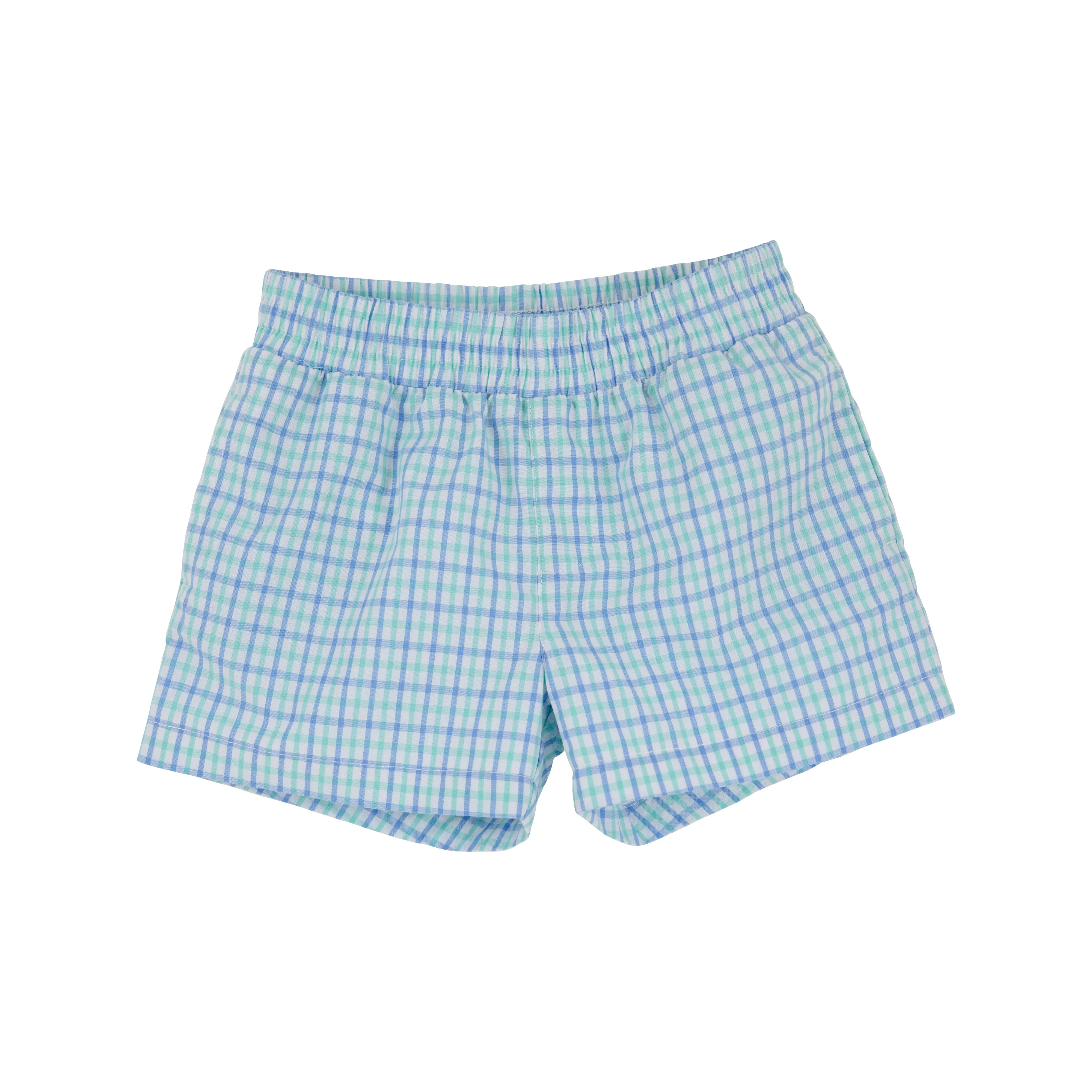Sheffield Shorts - Sunrise Blvd. Blue & Turks Teal Chandler Check with Sunrise Blvd. Blue Stork