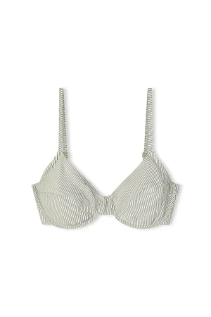 Signature Stripe Balconette Bra Cup Top - Coconut
