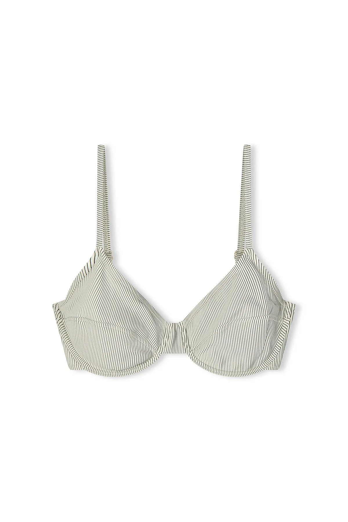 Signature Stripe Balconette Bra Cup Top - Coconut