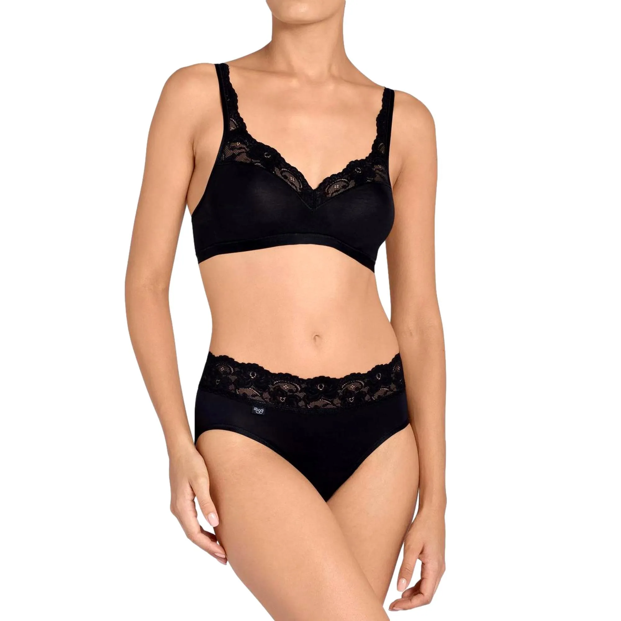 Sloggi Romance Midi Brief - Black