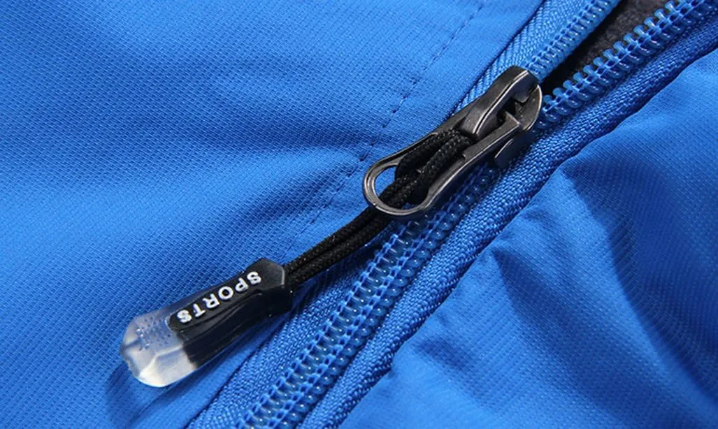 Spmor Men's Outdoor Sports Hooded Windproof Jacket Waterproof Rain Coat