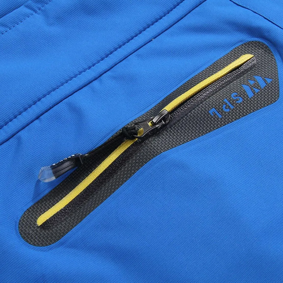 Spmor Men's Outdoor Sports Hooded Windproof Jacket Waterproof Rain Coat