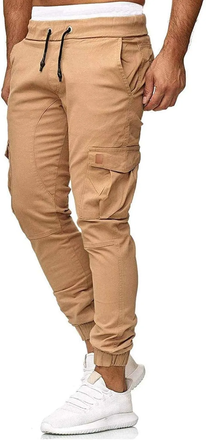 Sweatpants for Men Loose Fit Dress Pants for Men Stretch Waist Match Mens Wild Cargo Pants Corduroy Baggy Pants Mens