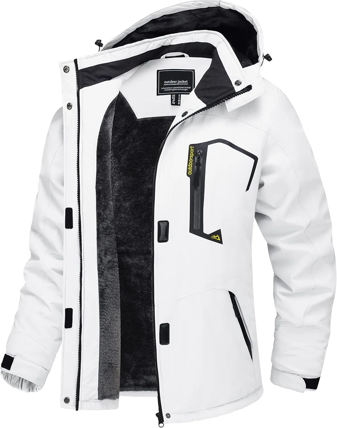 TACVASEN Women's Winter Jacket Waterproof Ski Jacket Hooded Fleece Lined Warm Snow Coat Mountain Windproof Rain Windbreaker