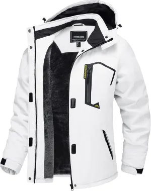 TACVASEN Women's Winter Jacket Waterproof Ski Jacket Hooded Fleece Lined Warm Snow Coat Mountain Windproof Rain Windbreaker