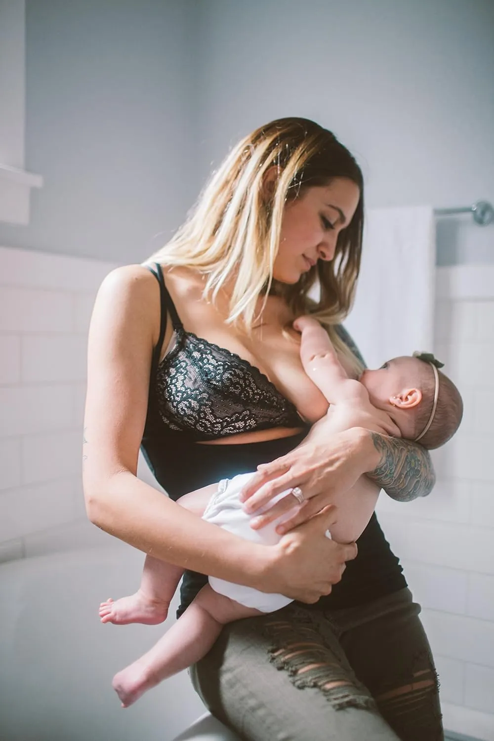 The Open Busted Breastfeeding Tank Top, Layering Cami & Maternity Undershirt - Rayon from Bamboo/Cotton