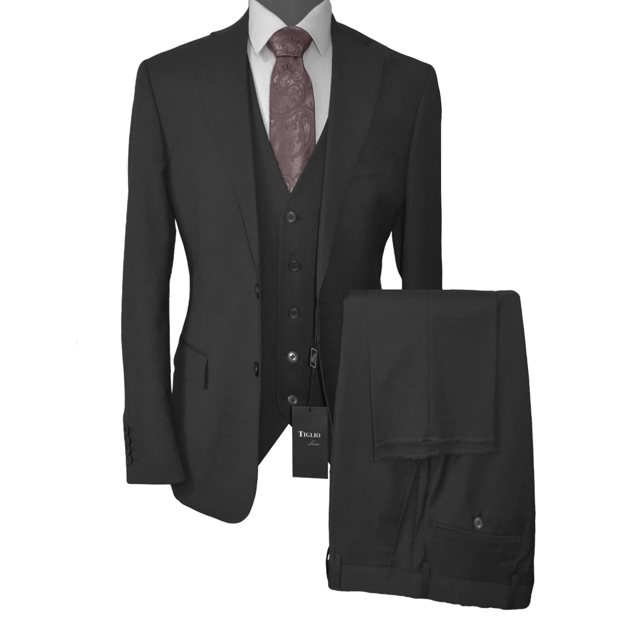 TIGLIO/DOLCETTO SUIT/BLACK