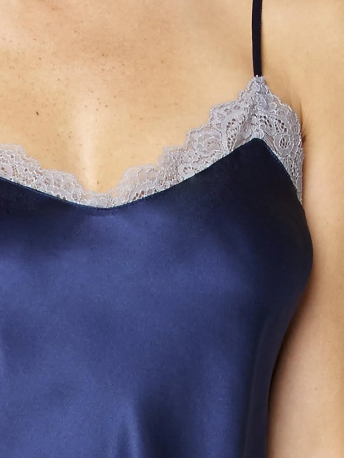 Tivoli 100% Silk Camisole, Lace, Wear On It's Own or Layering Piece