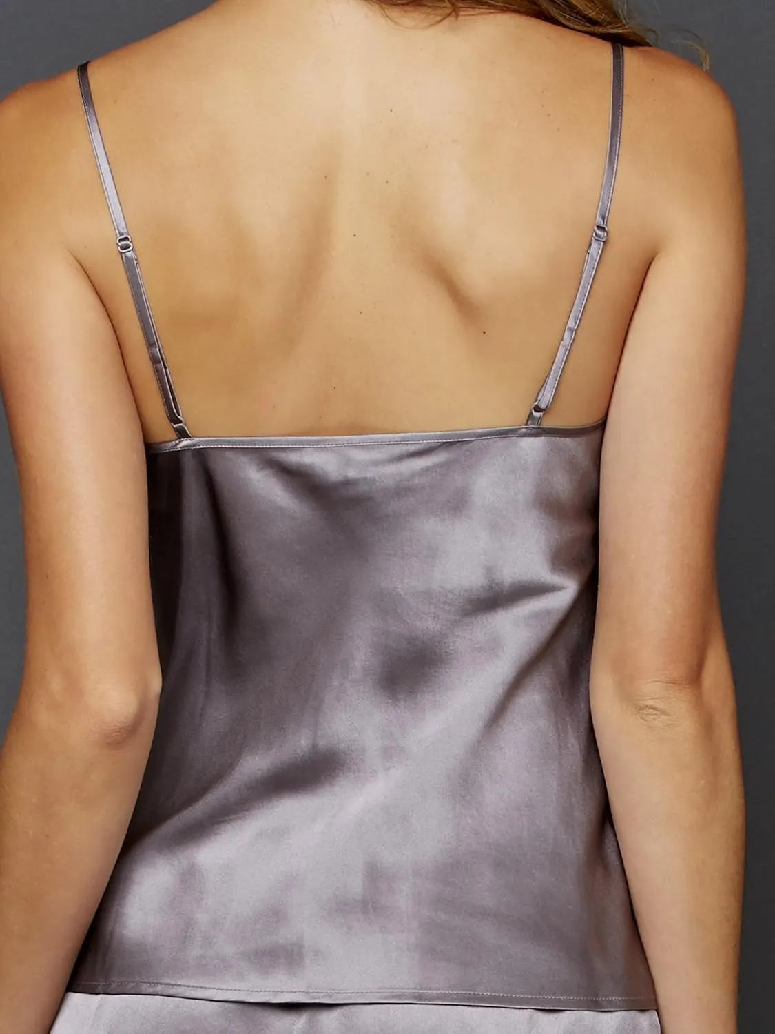 Tivoli 100% Silk Camisole, Lace, Wear On It's Own or Layering Piece