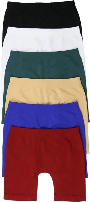 ToBeInStyle Girls Pack of 6 Layering Stretch Shorts Modesty Slip Under Skirts Boyshorts