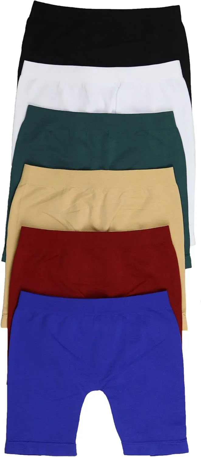 ToBeInStyle Girls Pack of 6 Layering Stretch Shorts Modesty Slip Under Skirts Boyshorts
