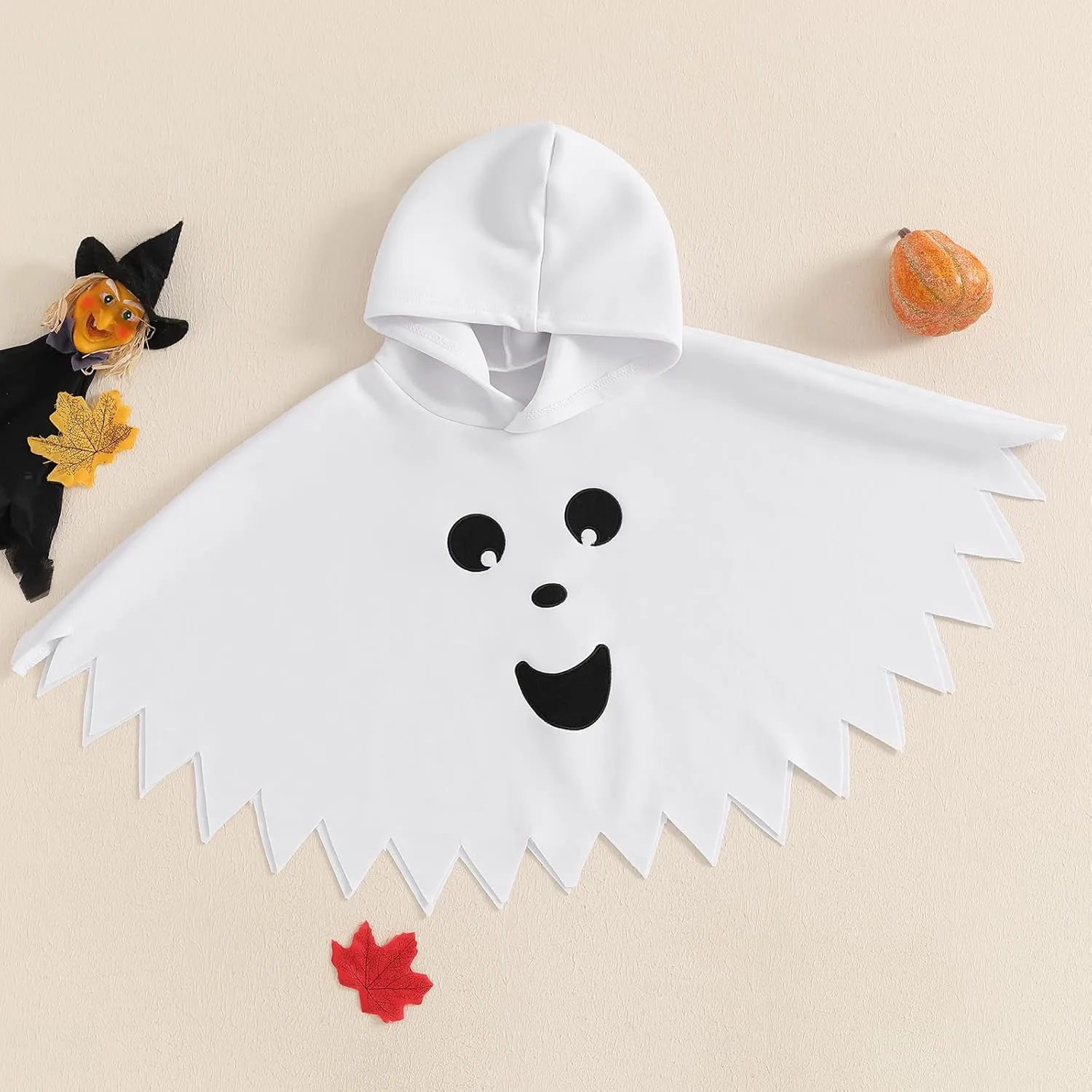Toddler Baby Boys Girls Halloween Costume Ghost Party Face Cloak Hooded Cape Halloween Fancy Party Cosplay Outfits