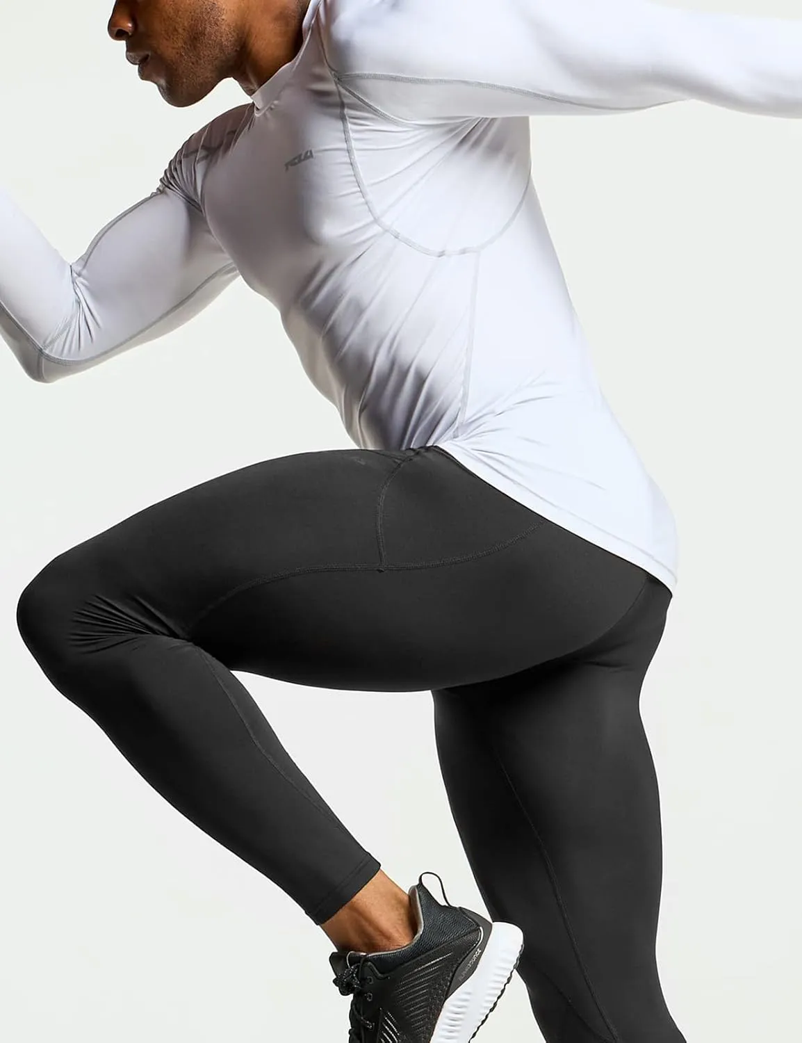 TSLA Men's UPF 50  Compression Shirts, Cool Dry Long Sleeve Athletic Tops, Sports Baselayer Workout Shirt