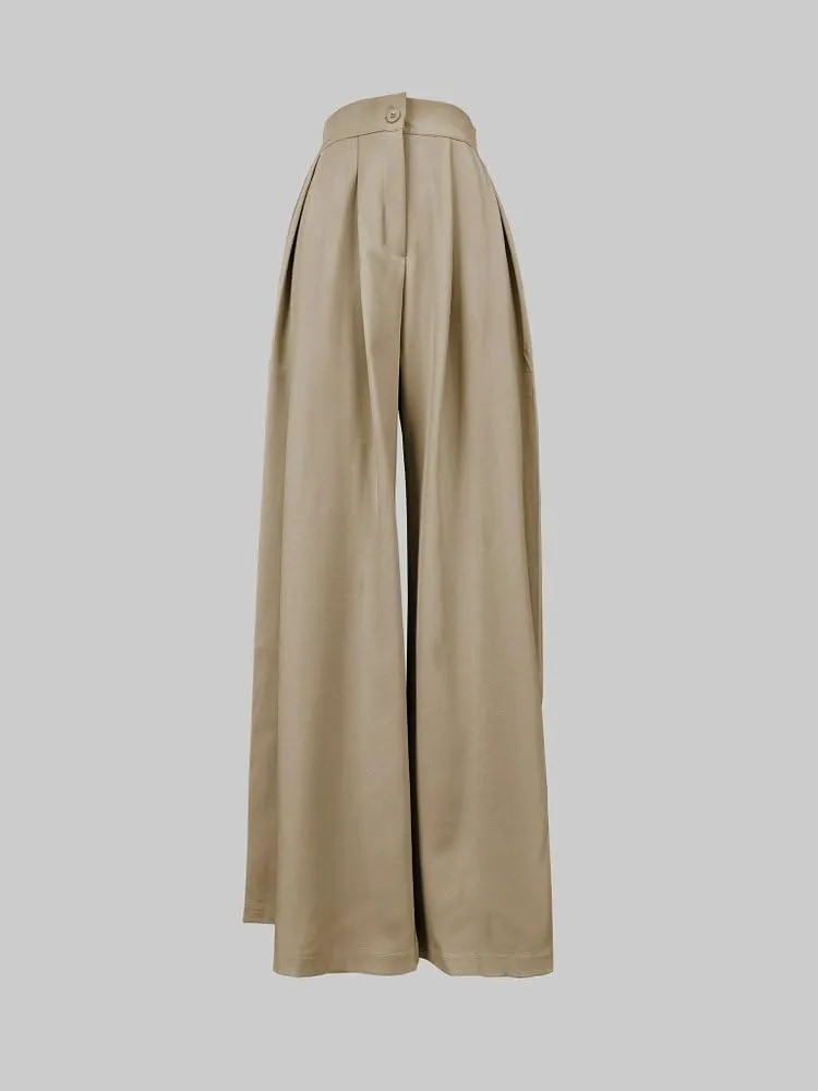 UOOZEE Women's Casual Trendy Wide Leg Long Palazzo Pants Trousers Business Work Office Dress Pants with Pockets