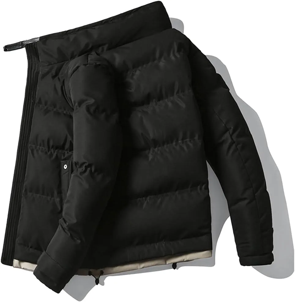 USDBE Men Parka Cotton Padded Winter Jacket Coat Bomber Jacket Hip Hop Outwear