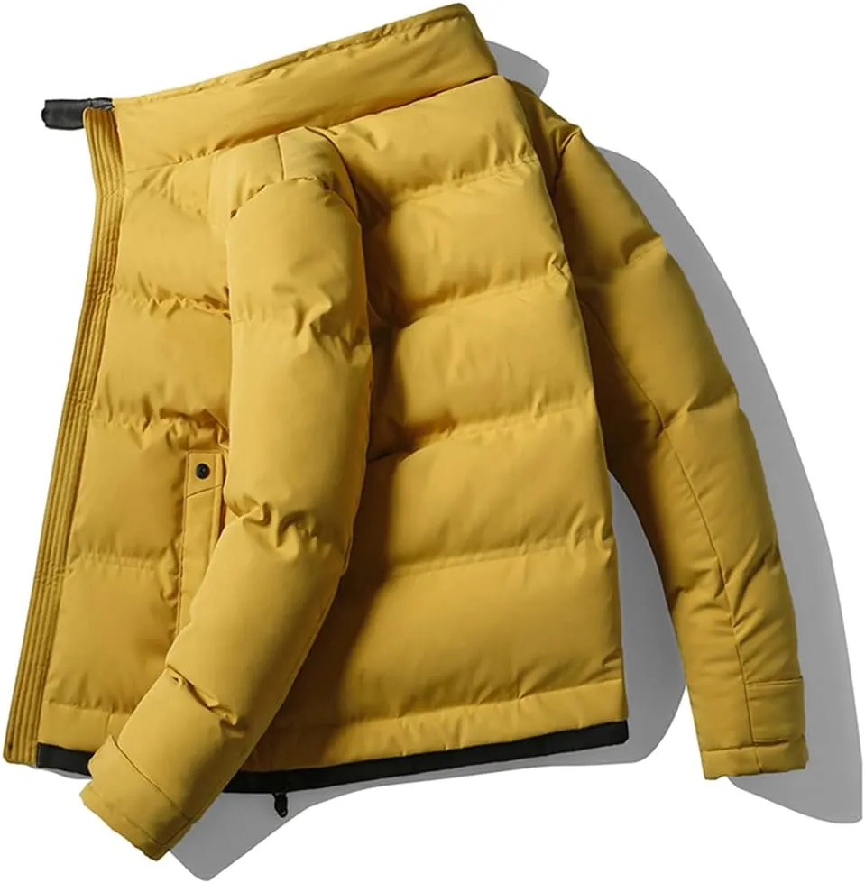 USDBE Men Parka Cotton Padded Winter Jacket Coat Bomber Jacket Hip Hop Outwear