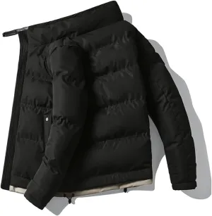 USDBE Men Parka Cotton Padded Winter Jacket Coat Bomber Jacket Hip Hop Outwear