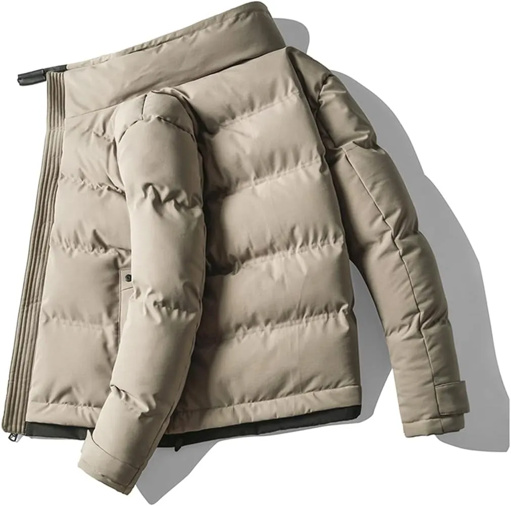 USDBE Men Parka Cotton Padded Winter Jacket Coat Bomber Jacket Hip Hop Outwear