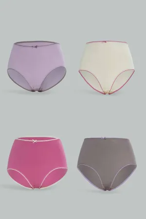 Women Assorted Full Brief (Pack of 4)