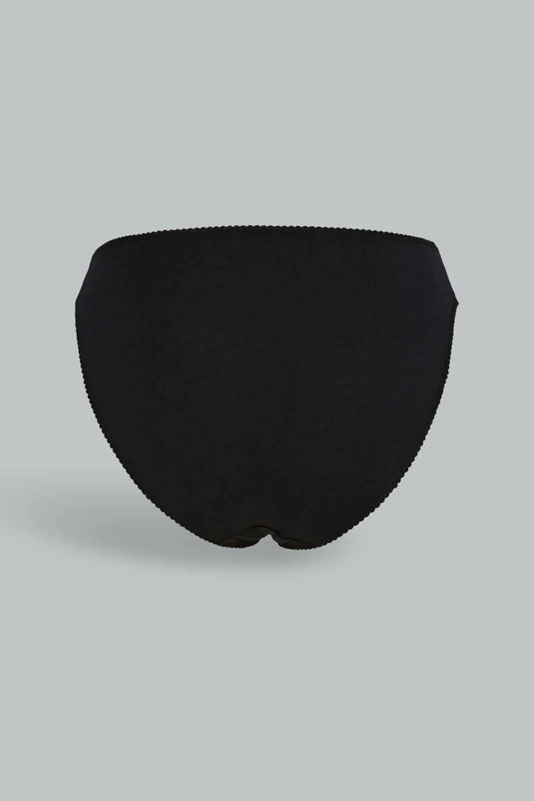 Women Black High Leg Brief (Pack of 5)