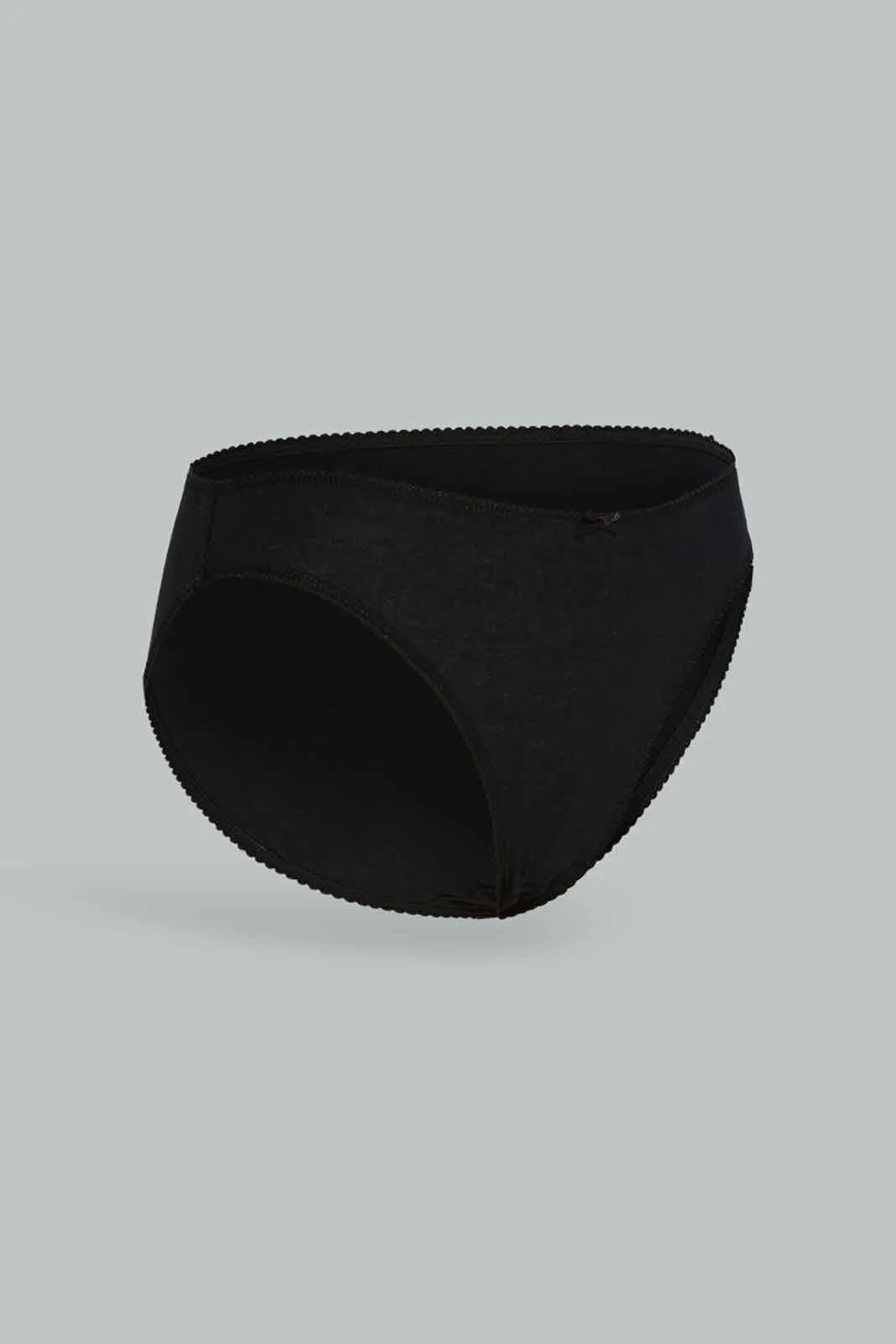 Women Black High Leg Brief (Pack of 5)