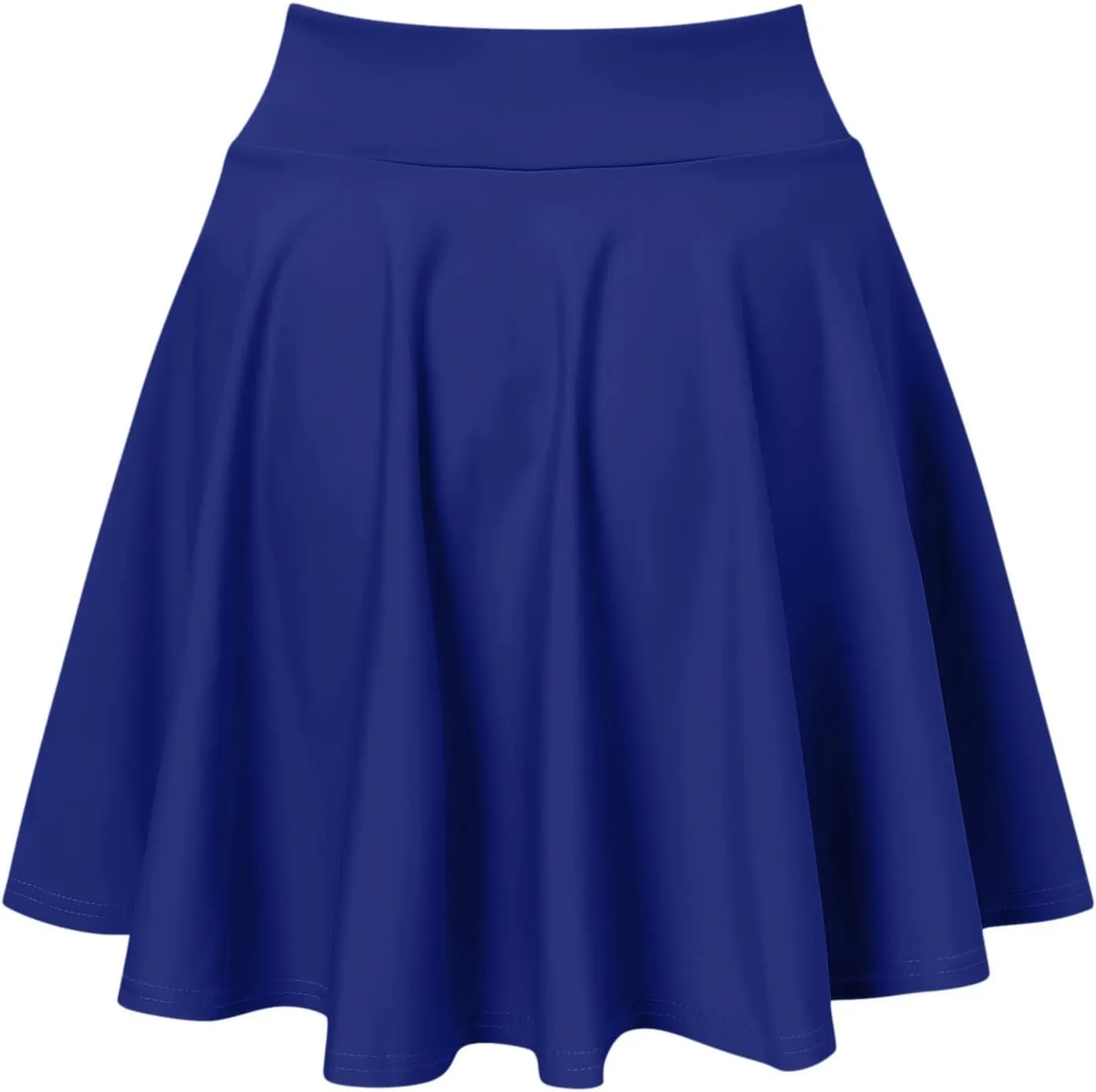 Women Fashion Casual Short Style Solid Half Skirt Glare Sun Skirt Pleated Skirt Midi Skirt for Women