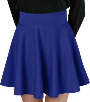 Women Fashion Casual Short Style Solid Half Skirt Glare Sun Skirt Pleated Skirt Midi Skirt for Women